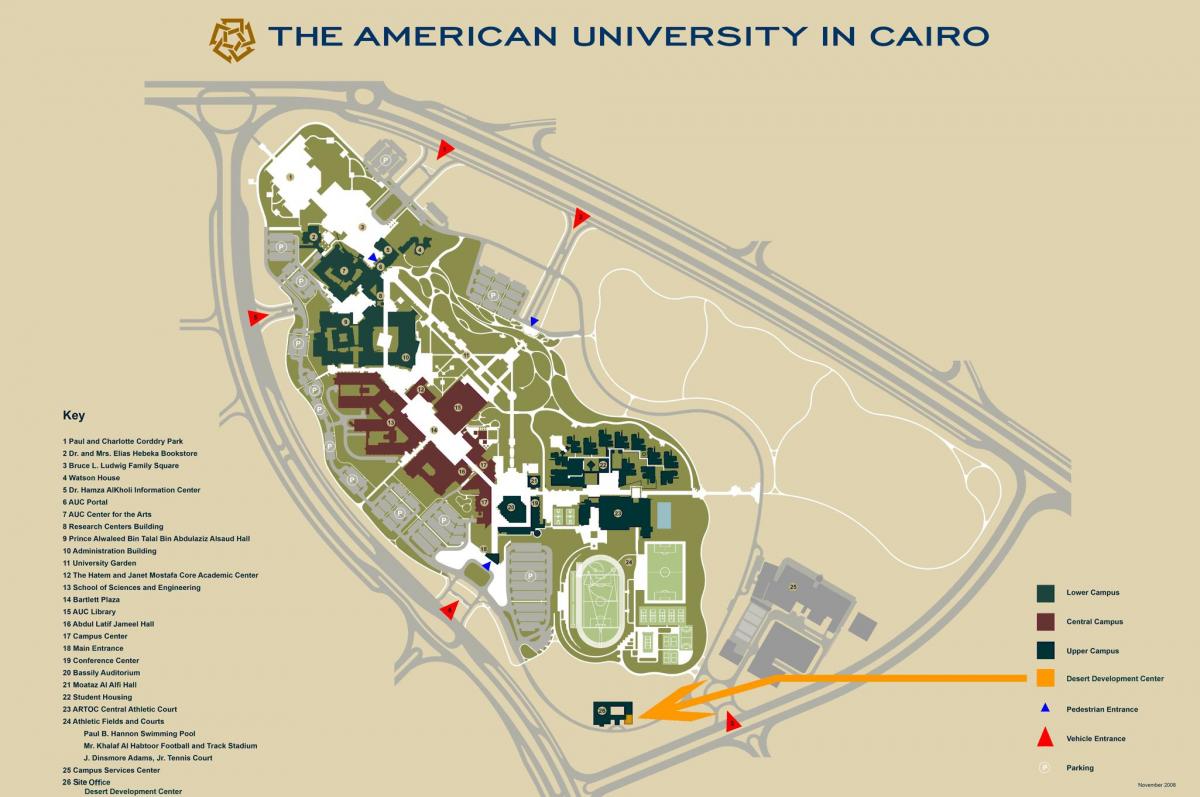 地图auc新开罗的校园