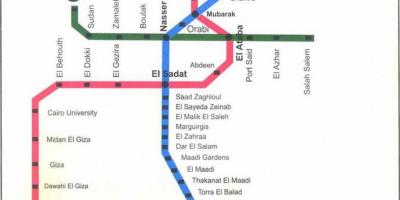 开罗地铁图