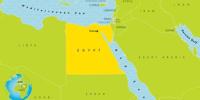 首都城市的埃及地图