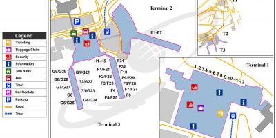 开罗国际机场的地图