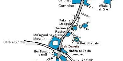 哈里里可汗大市场的地图